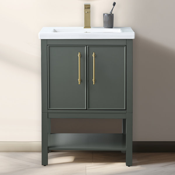 Narrow Depth Bathroom Vanity Cabinets